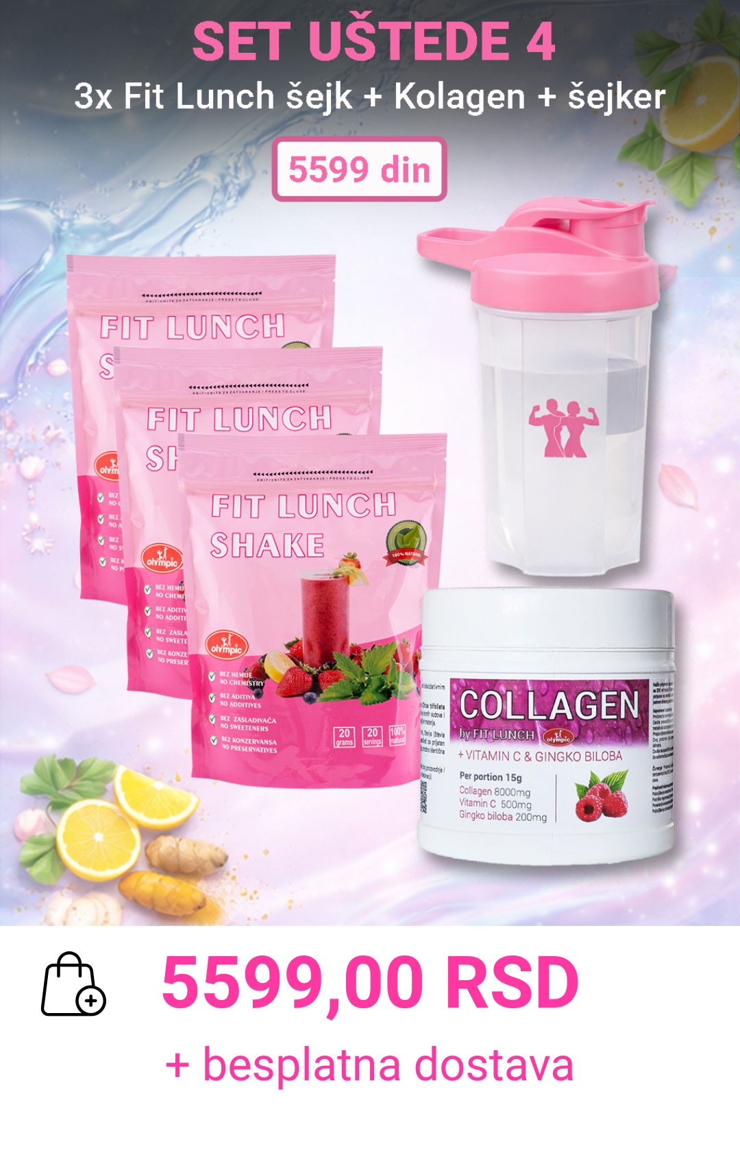 FIT LUNCH SHAKE SET UŠTEDE 4