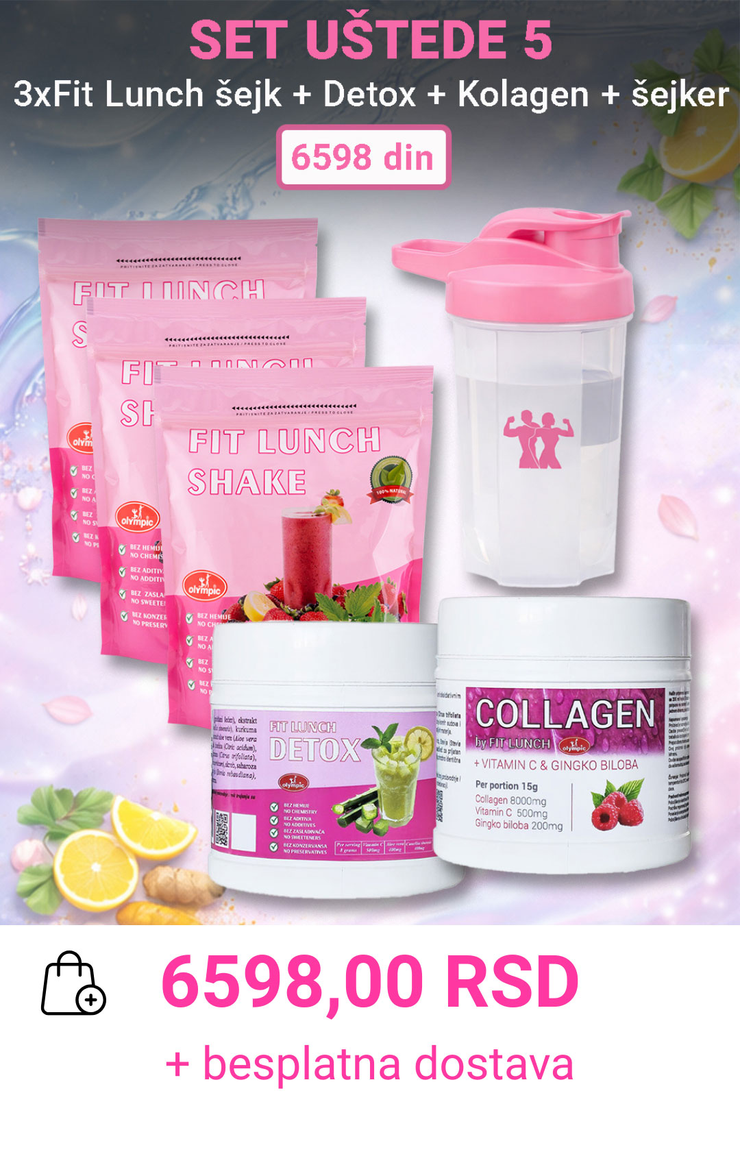 FIT LUNCH SHAKE SET UŠTEDE 5